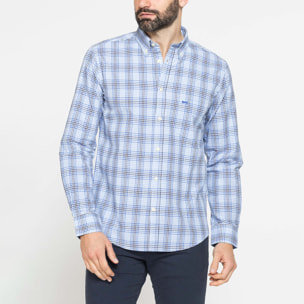 CAMICIA BUTTON-DOWN CON MANICA LUNGA E TASCHINO