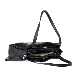 Borsa a spalla da donna Made in Italy - Modello Celeste Chic - 100% pelle - 36.0 x 24.0 x 10.0 cm