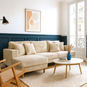 Canapé d'angle à gauche convertible 4 places - MARCEAU