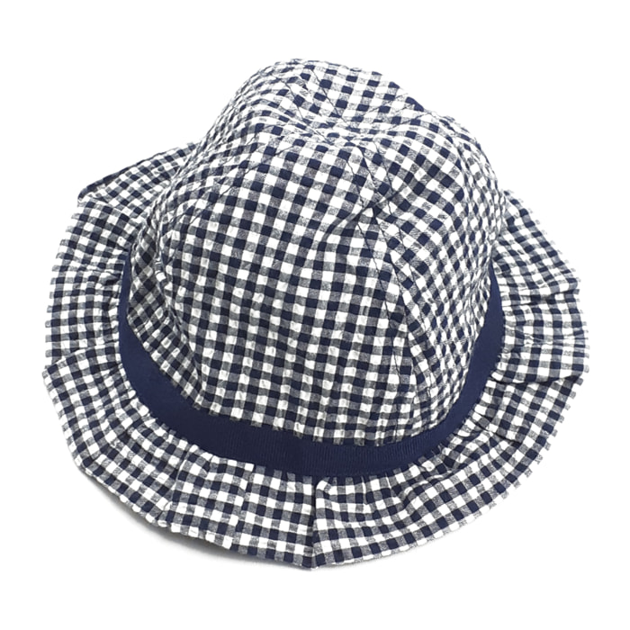 CLOCHE QUADRETTO BLU