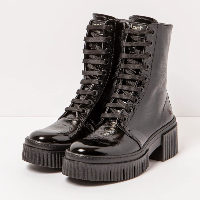 Botines con tacón 1375 PATENT FLASH BLACK/YORK color Black