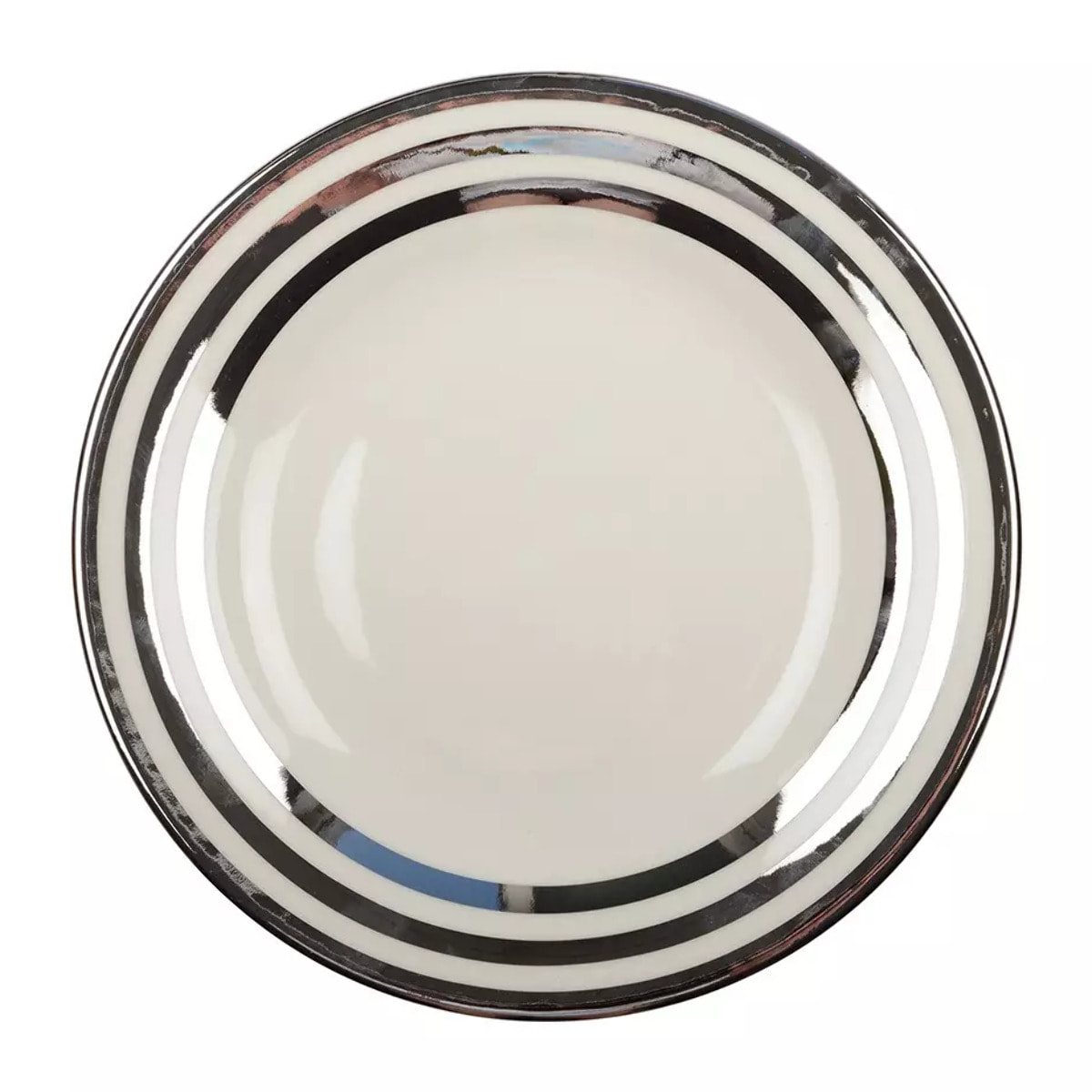 Assiette creuse triple filet argent 23cm