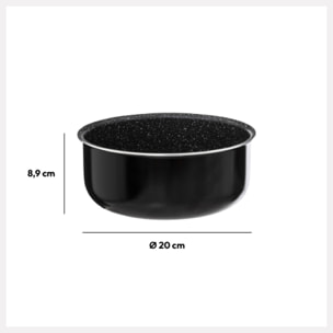 Casserole Aluminium pressé 20 cm Amovible
