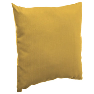 Coussin déco d'extérieur "Korai" jaune moutarde 40x40cm en polyester