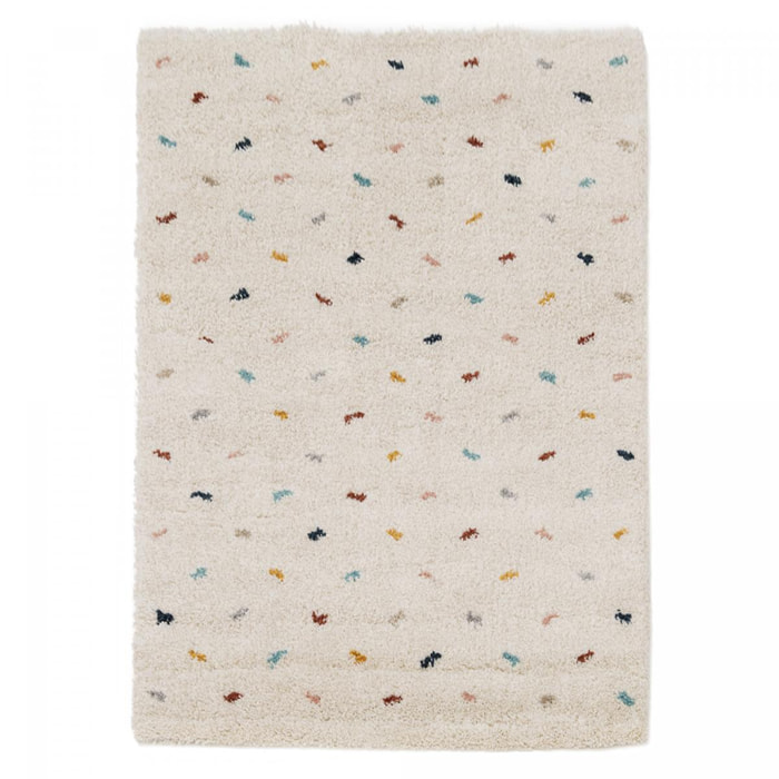 Tapis shaggy tissé motif simple LOVI