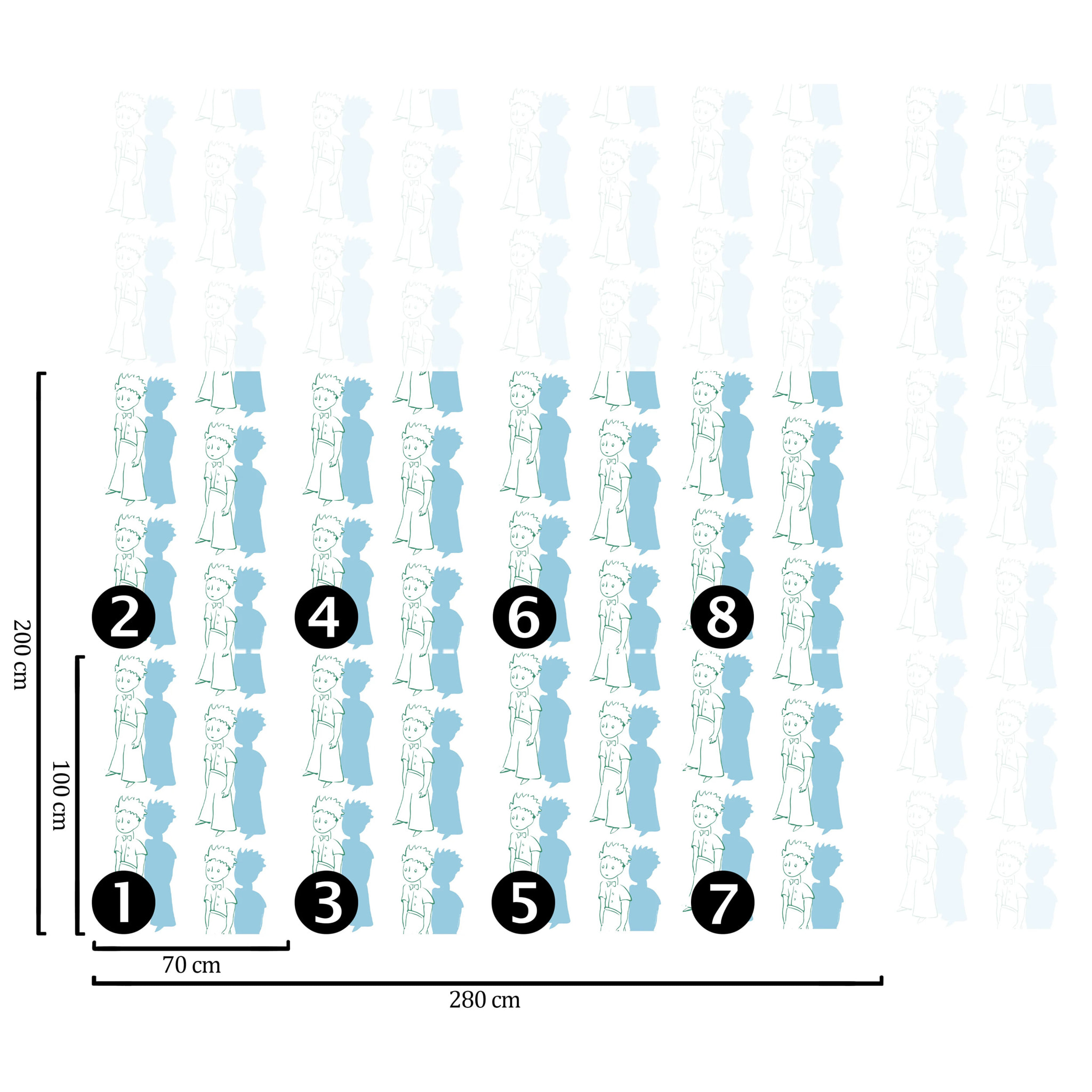 Carta da Parati Ufficiale Il Piccolo Principe Silhouette