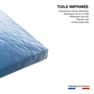 Tableau Masse bleue Toile imprimée