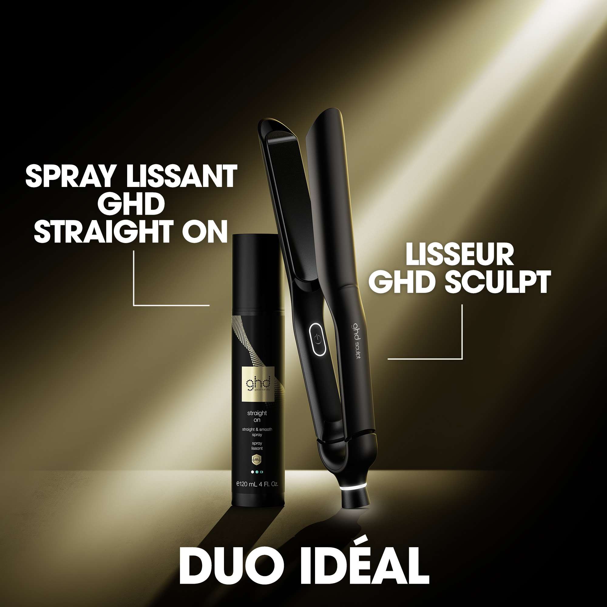 Lisseur interactif ghd Sculpt noir
