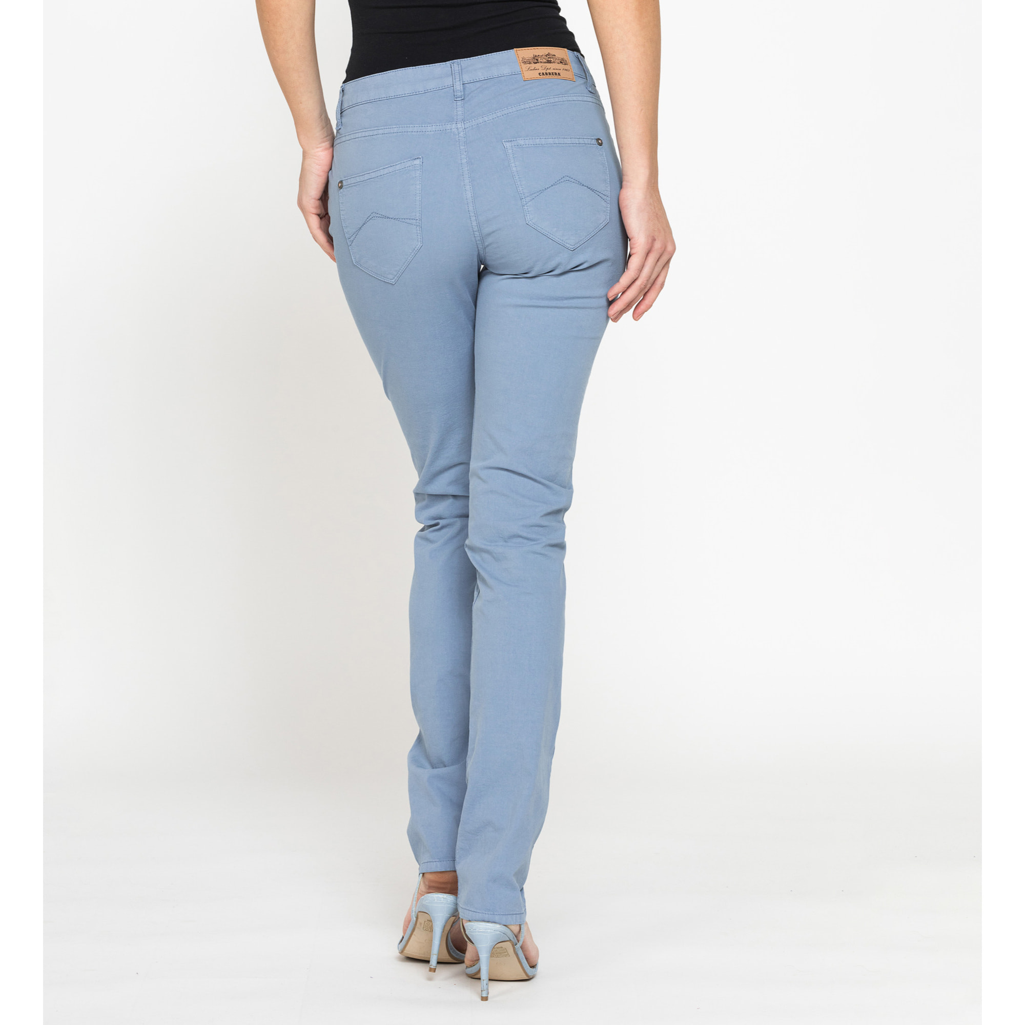 PANTALONI COLORATI IN TELA STRETCH