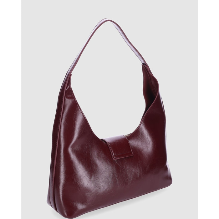 Bolso - Burdeos - Medida: 34 cm x 30 cm x 10 cm