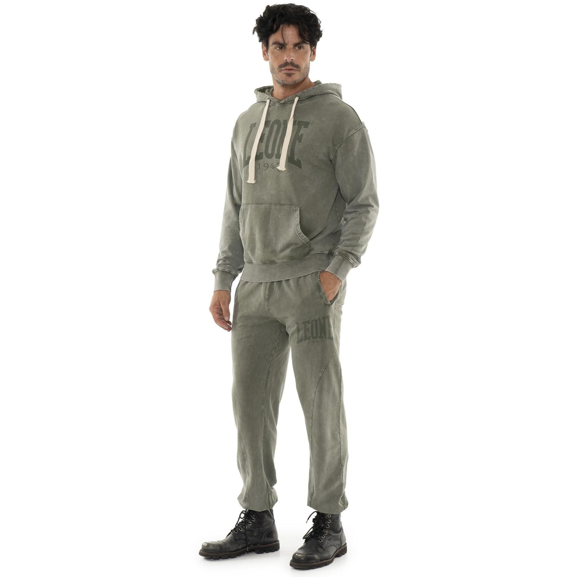 Pantalón de hombre sin percha en tejido Leone Old Wash