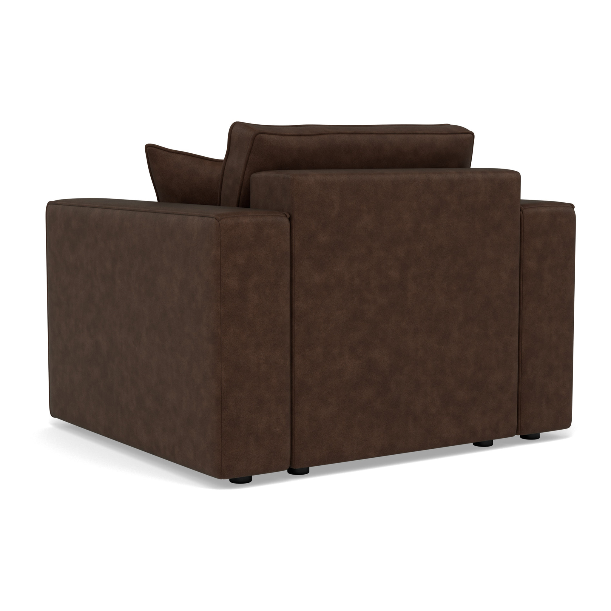 Topaze - fauteuil en simili - Marron