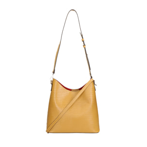 Borsa a spalla da donna - Modello Carmine - Vera pelle - 27.0 x 23.0 x 9.0 cm