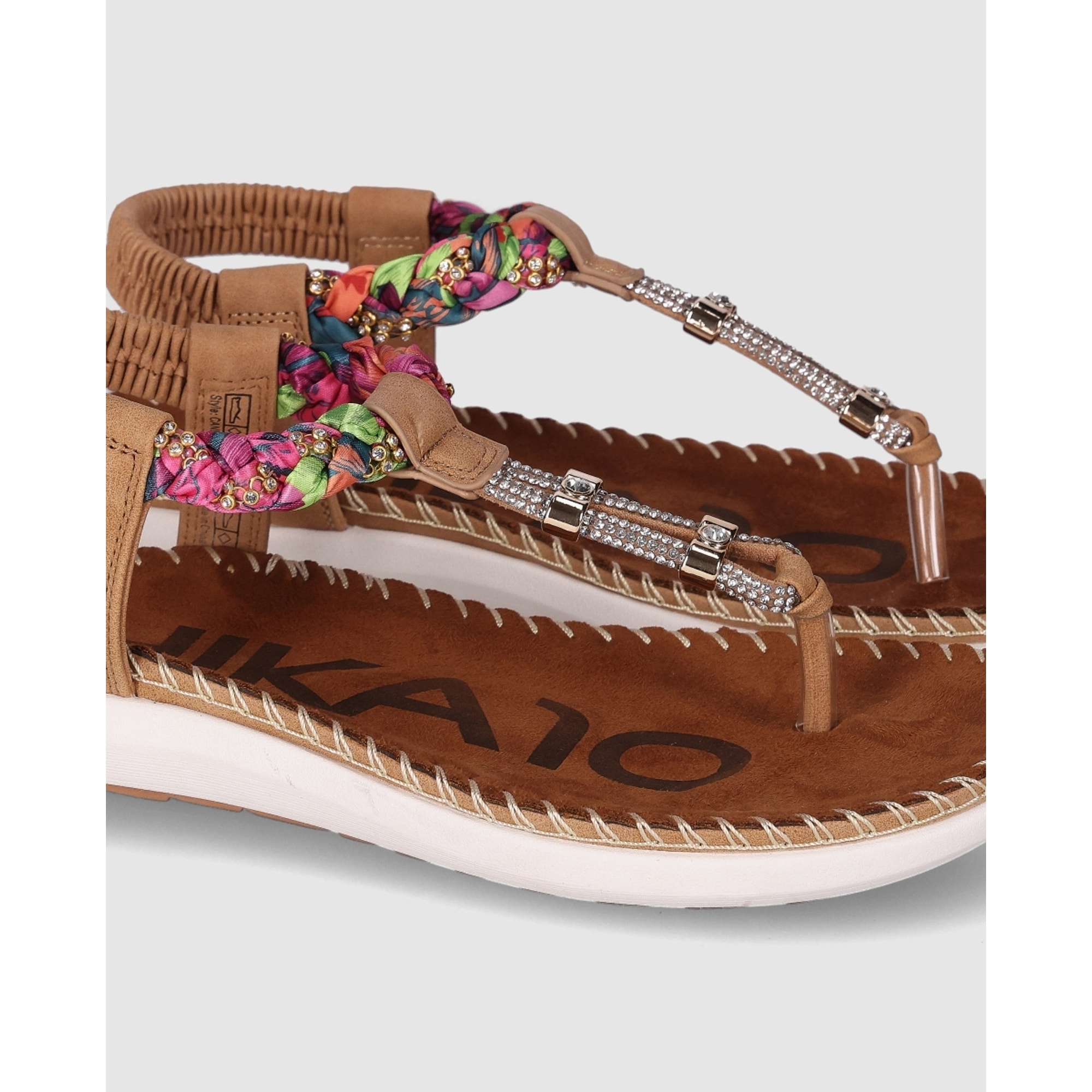 Sandalias - Cuero - Tacón: Bajo