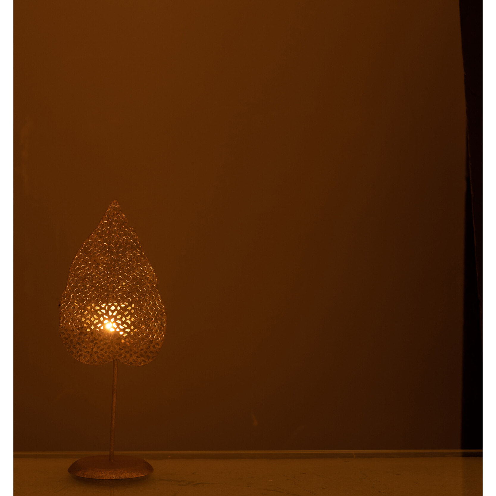 J-Line photophore Feuille - métal - or - small