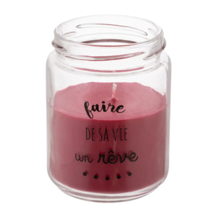 Bougie parfumée 130g pot verre couvercle liège assorti