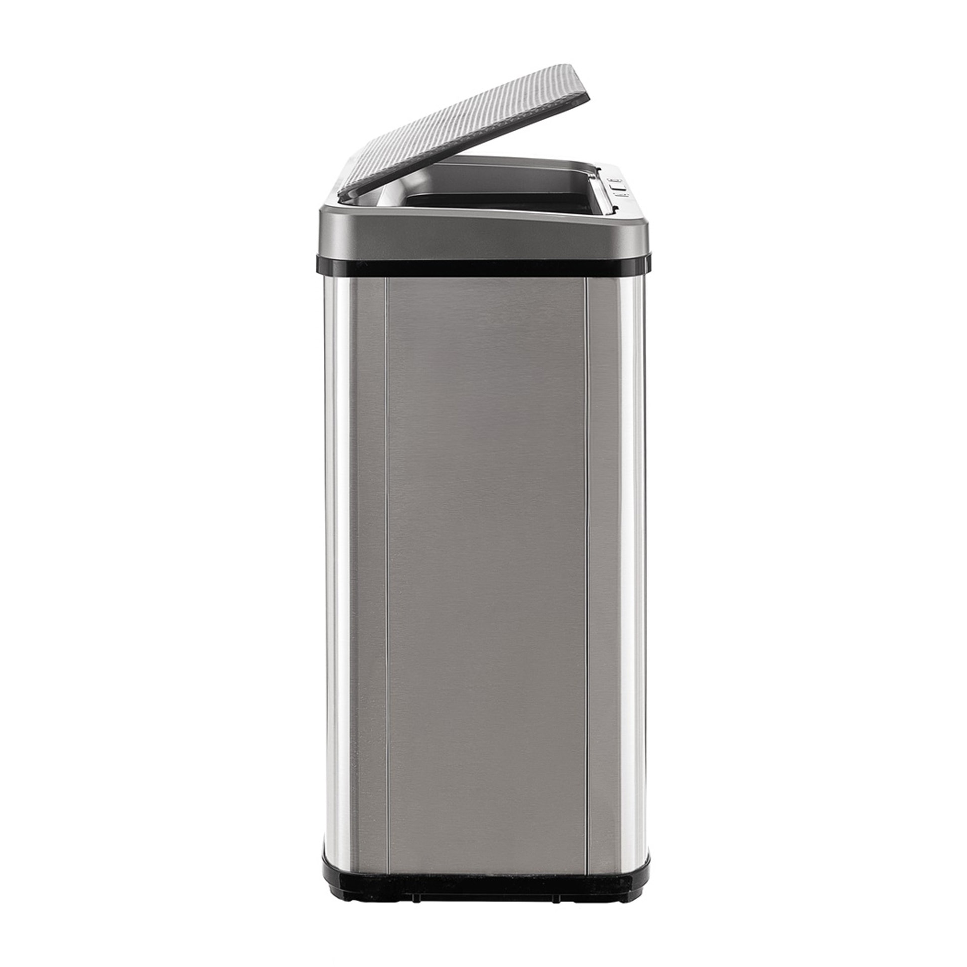 Well home - cubo de basura inteligente sin patas con apertura automática o contacto manual, 40l, alto: 55,5 (x35,5x26), gris.