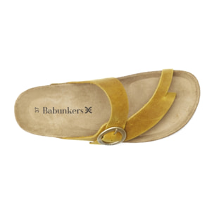 SANDALIA VALENCIA BABUNKERS AMARILLO