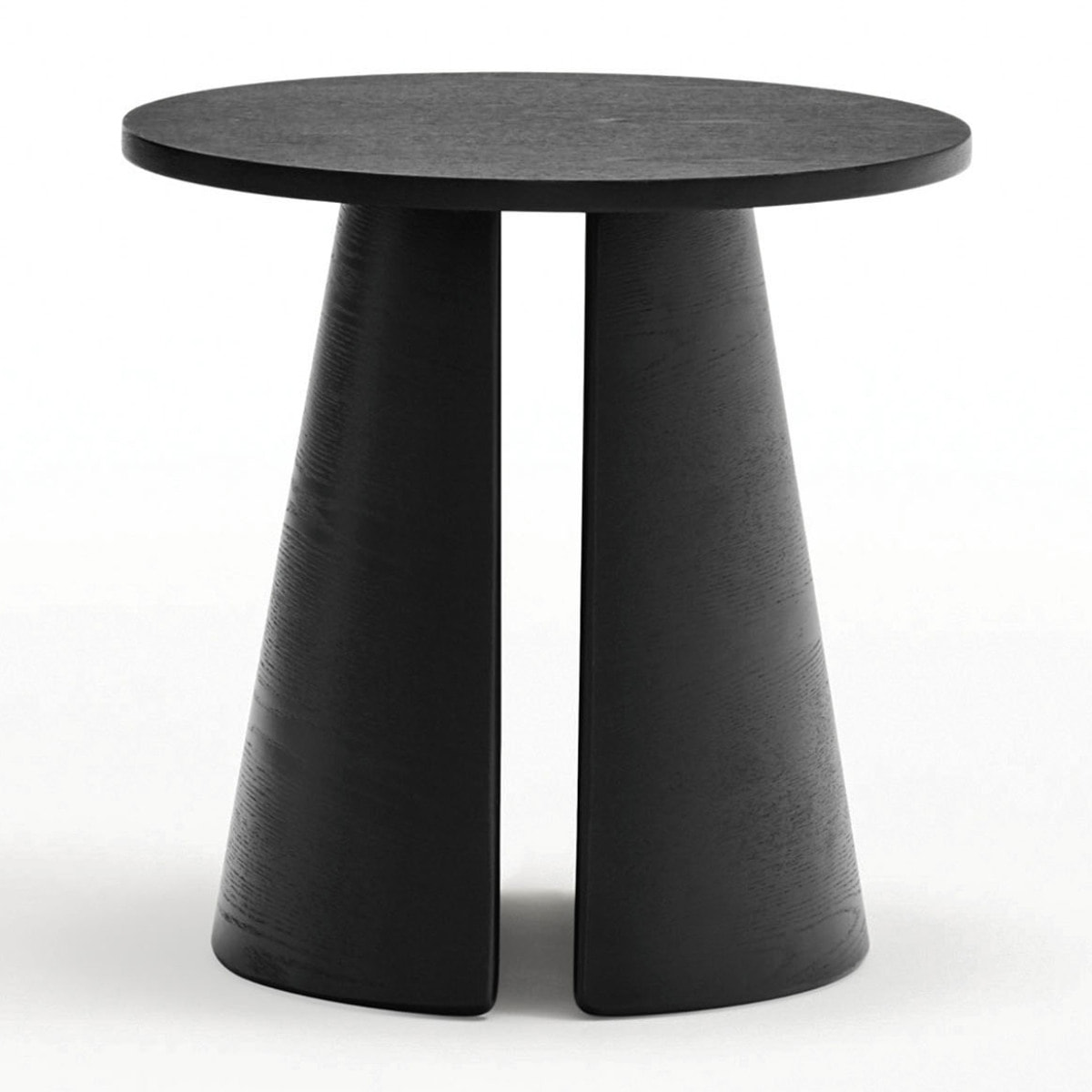 Mesa auxiliar redonda Cep negro