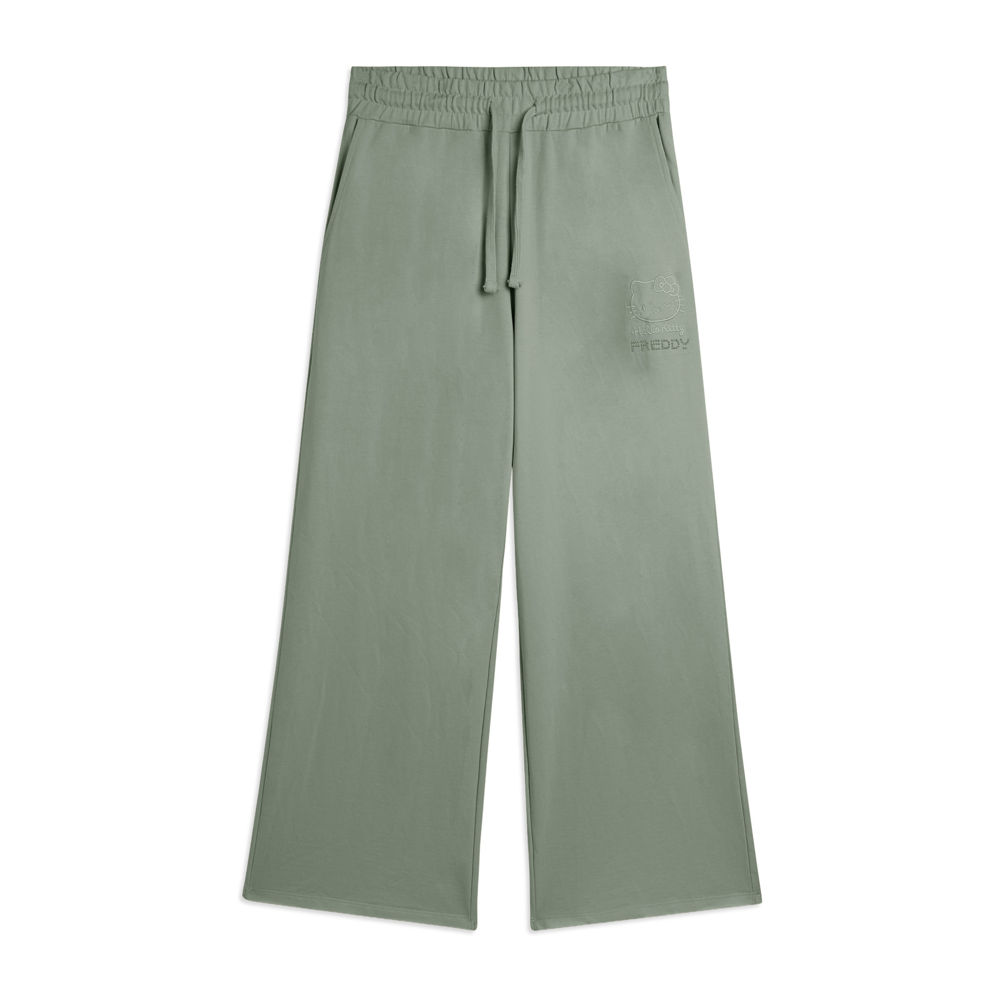 Pantaloni cropped wide leg Hello Kitty