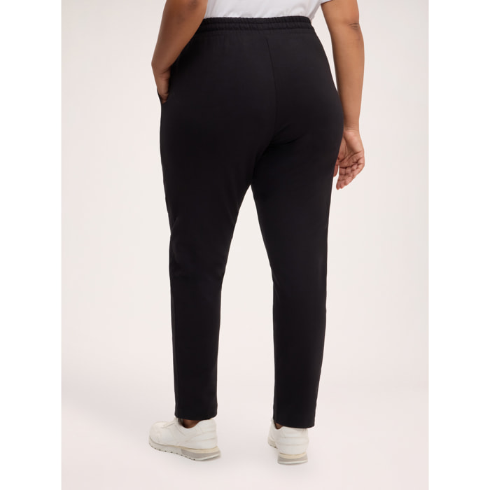 Fiorella Rubino - Joggers in cotone con coulisse in vita - Nero