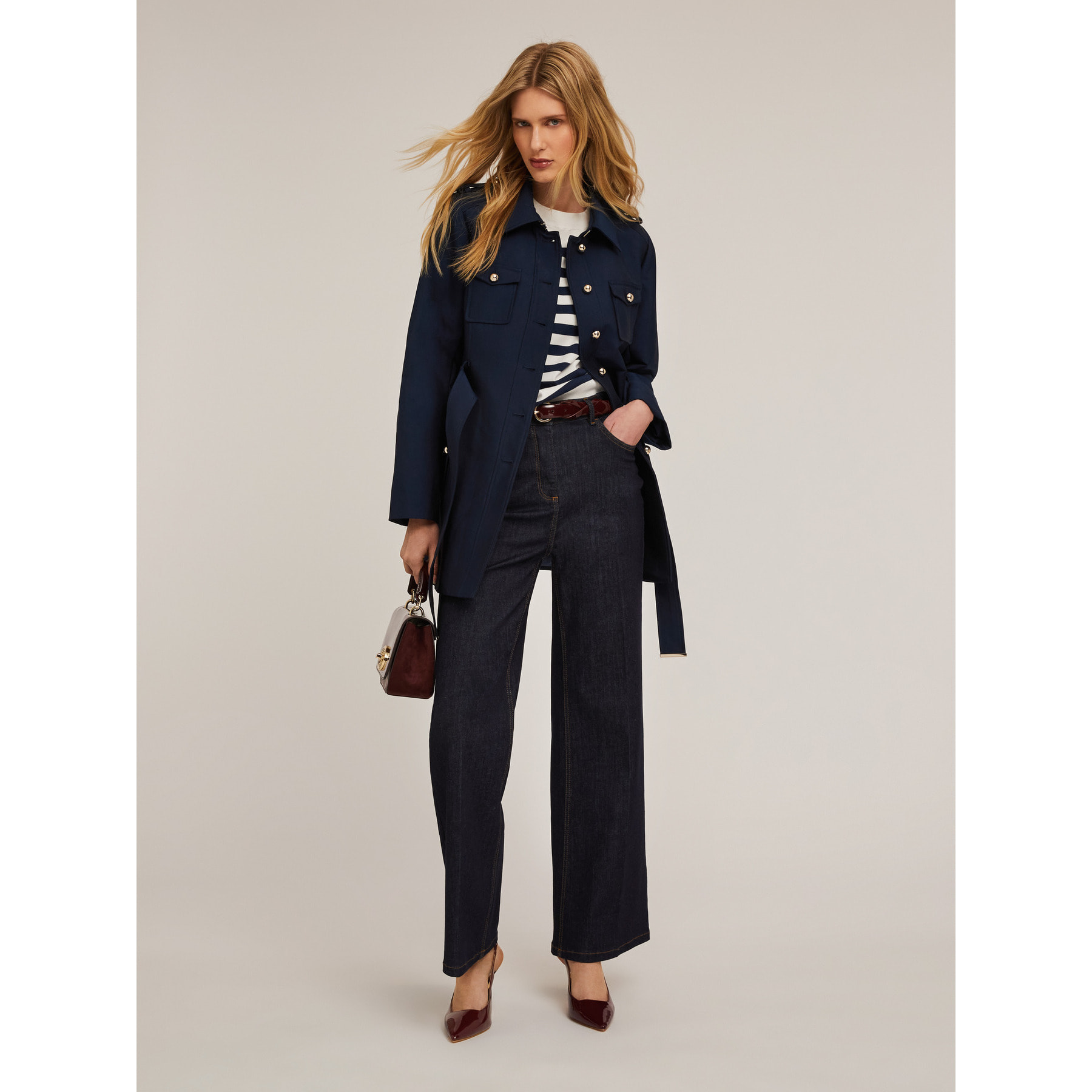 Motivi - Trench monopetto - Blu