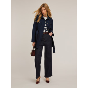 Motivi - Trench monopetto - Blu