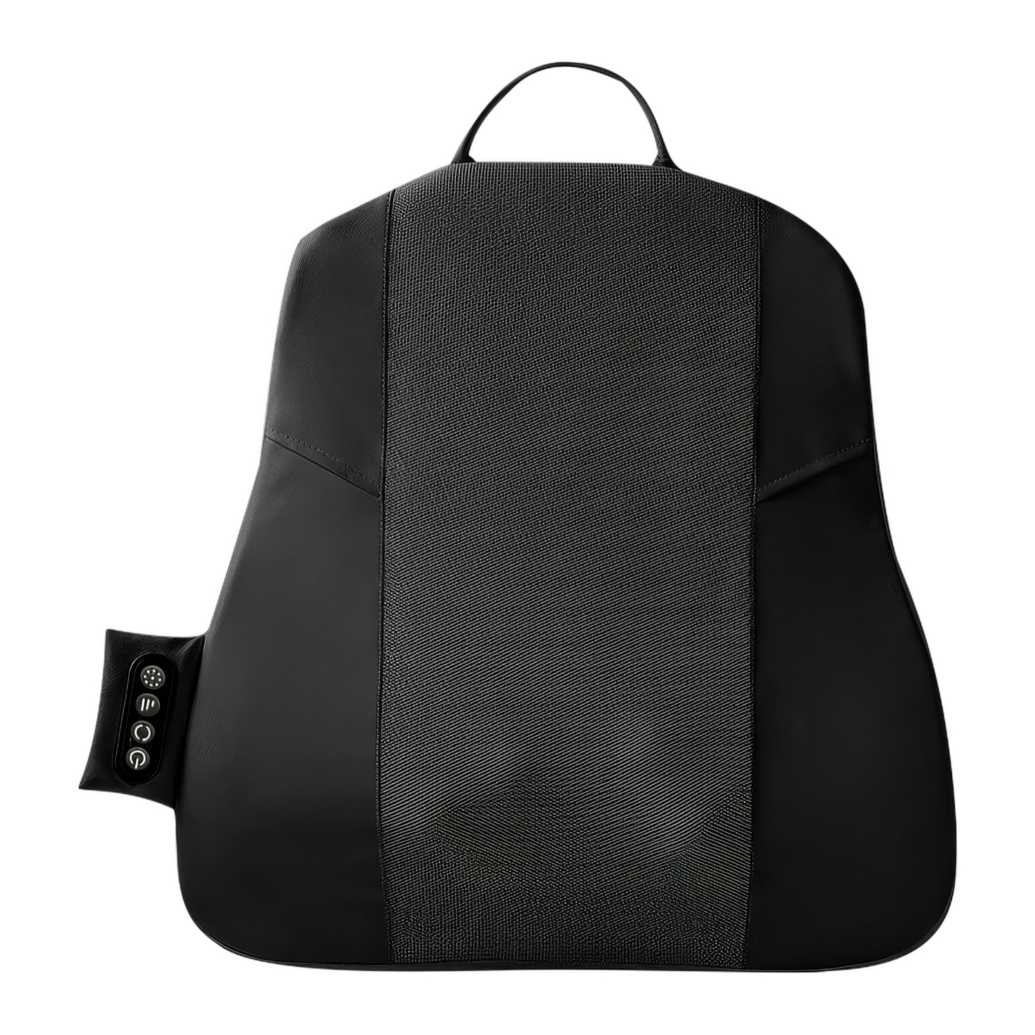 Masajeador ergonómico recargable HY-KB-2025 para espalda, cuello y hombros. 3 modos de masaje con 2 velocidades. 2 intensidades de calor, cinta de ajuste para sillas y asientos.