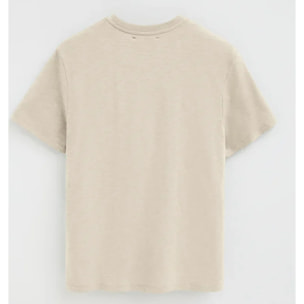 Camiseta beige de manga corta y corte holgado con logo Rigby Go