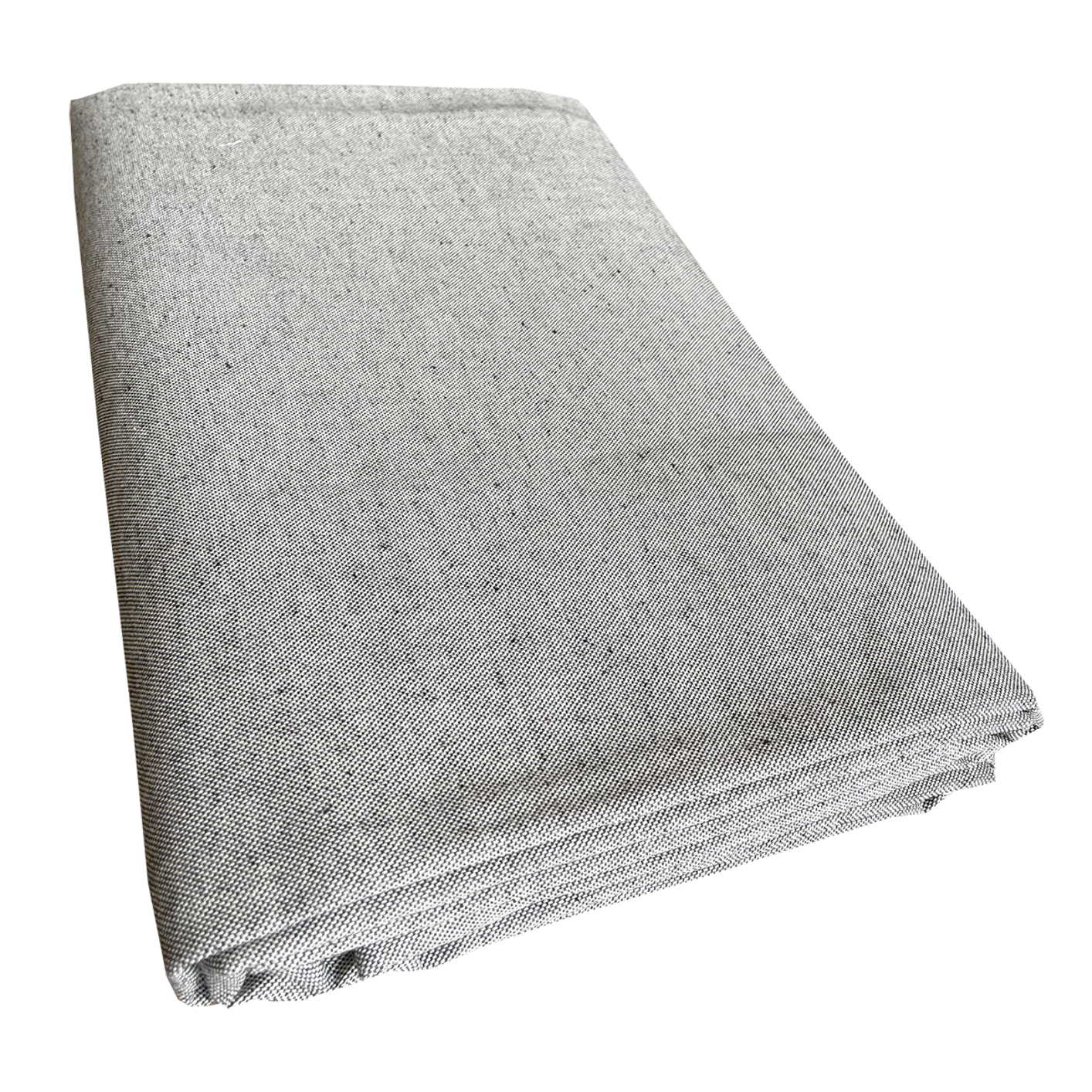 Copriletto copritutto tinto in filo tinta unita grigio 100% cotone riciclato