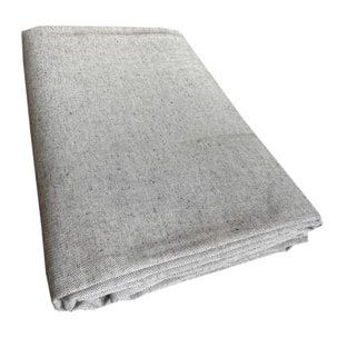 Copriletto copritutto tinto in filo tinta unita grigio 100% cotone riciclato