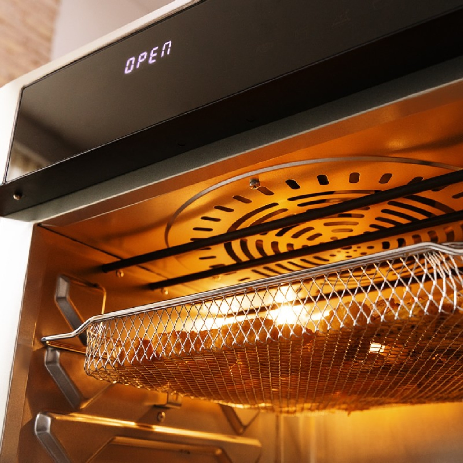 Horno Freidora de Aire Caliente Bake&Fry 3000 Touch Steel. 1600 W, 30 Litros, Co