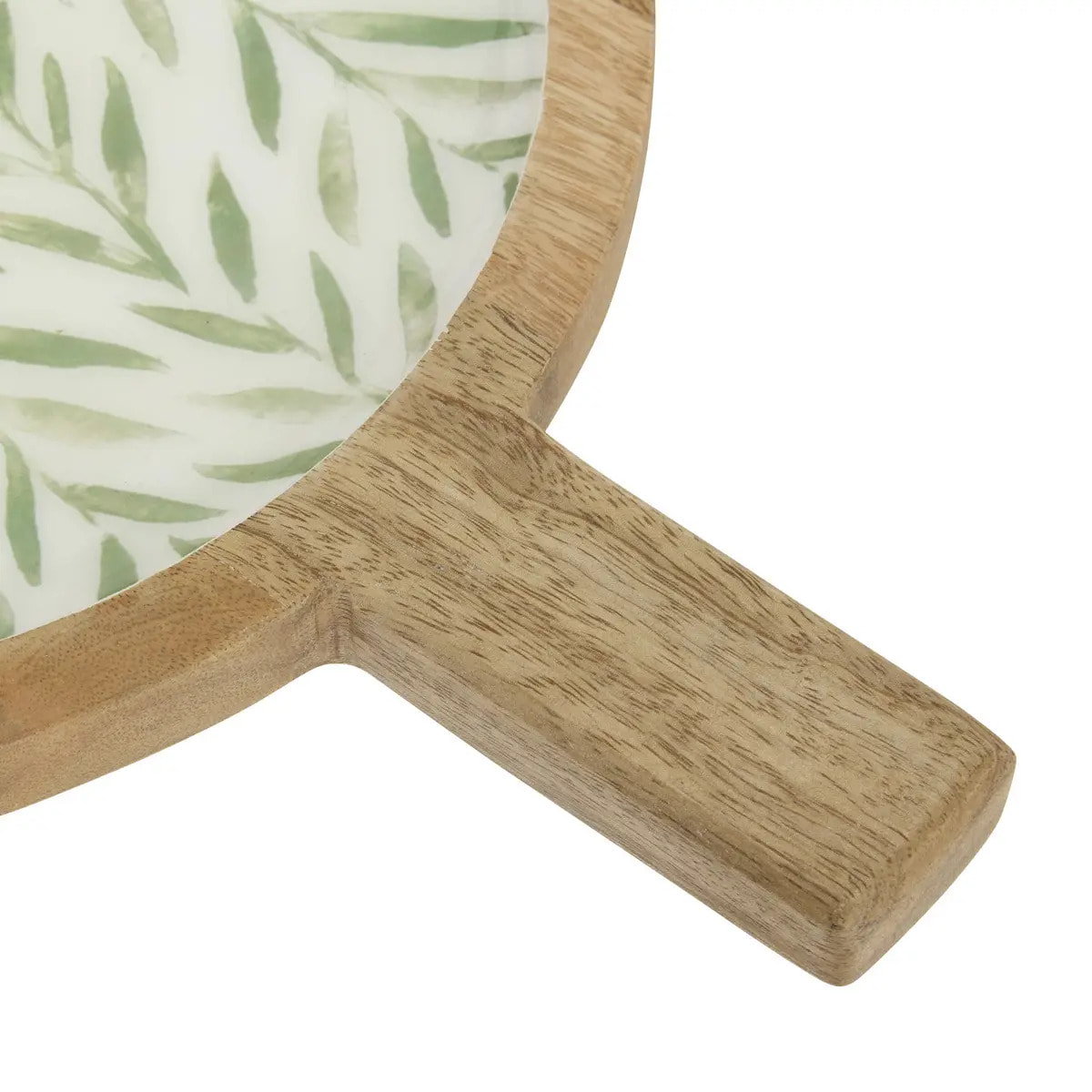 Assiette de présentation Inaya vert olive et manguier