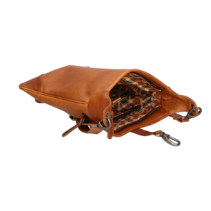 Borsa a tracolla da uomo in vera pelle - Modello False - RFID - 30.0 x 26.0 x 2.0 cm