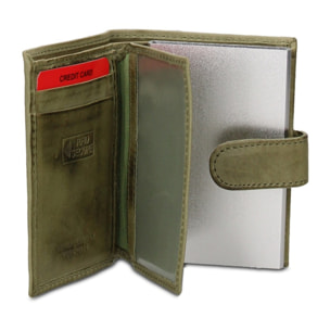 Portafoglio uomo in vera pelle - Modello Astor Prime - Casual - 7.5 x 10.0 x 2.0 cm