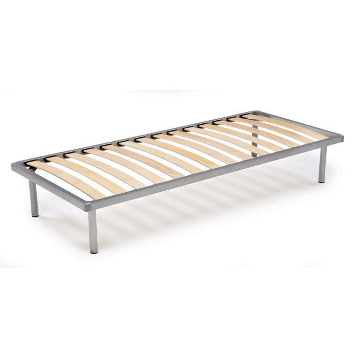 Rete letto singolo Abalui, Rete ortopedica in multistrato di betulla a 14 doghe, 100% Made in Italy, cm 80x200h 34