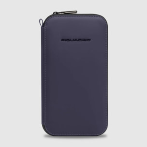 Piquadro Porta passaporto con zip, porta carte di credito e protezione RFID