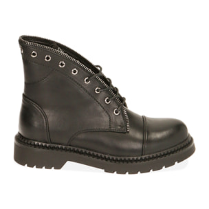 Anfibi con gambale sagomato neri