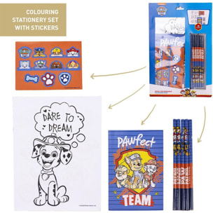 Set De Papelería Coloreable Paw Patrol Blue