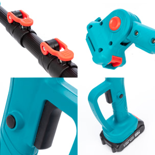 Set di strumenti elettrici 2 in 1 con motosega, forbici da potatura e manico regolabile di 2m.