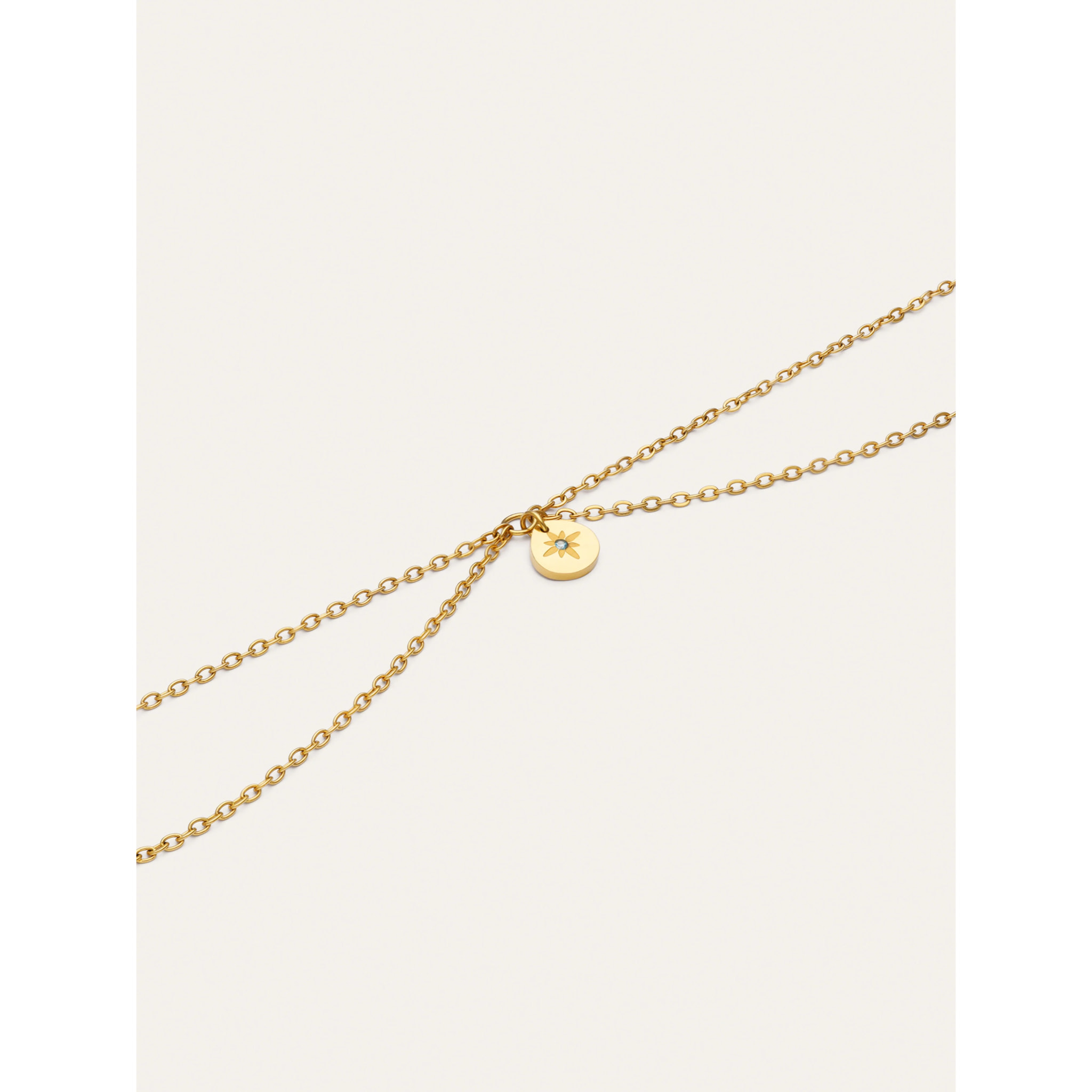 Cavigliera Boho Polar Star Acciao Placcato Oro