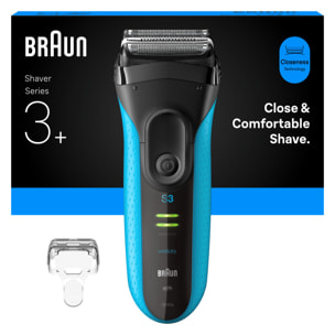Braun Series 3+, Rasoir, Tondeuse de Précision, Rasage Sur Peau Sèche Ou Mouillée, 3040S