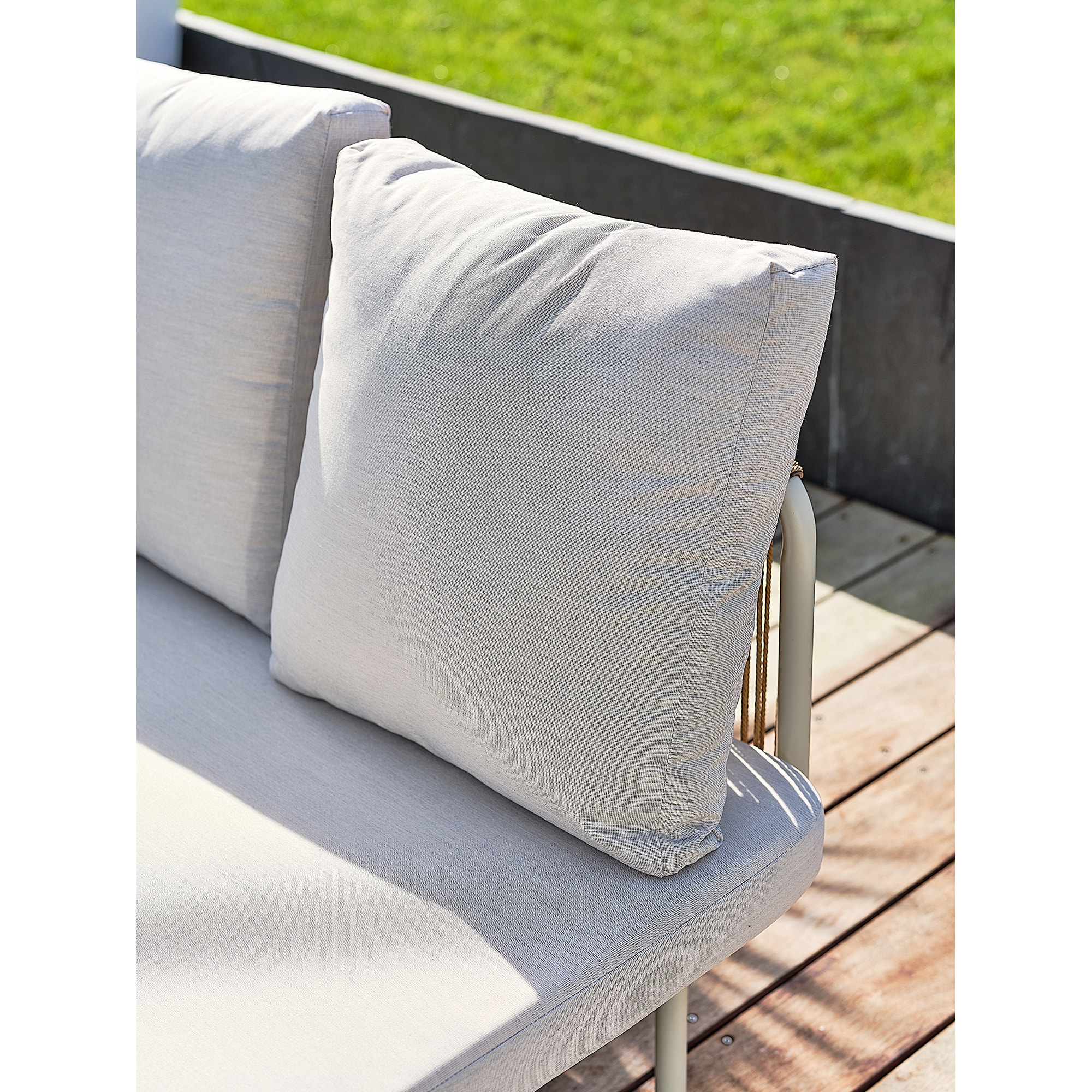 RENZO - Salon bas de jardin 4 places - Grège