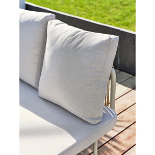 RENZO - Salon bas de jardin 4 places - Grège