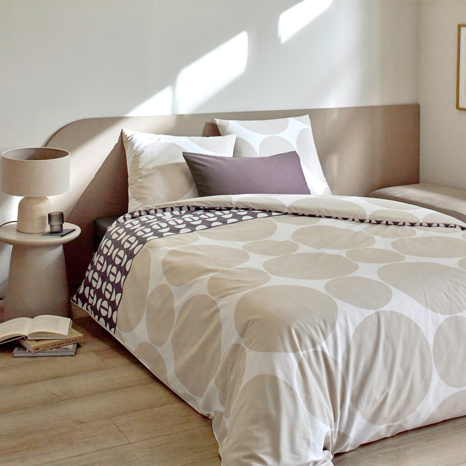 Parure housse de couette coton multicolore