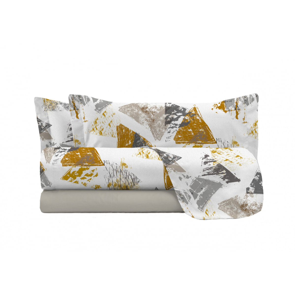 COMPLETO LETTO FASHION MADE IN ITALY MICROFIBRA-URBAN GIALLO PIAZZA E MEZZA