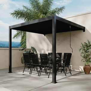 Pergola bioclimatique adossée 3x3 m - BETIM