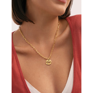 Pack Regalo Collar Long Chic y Charm Mamá Baño Oro