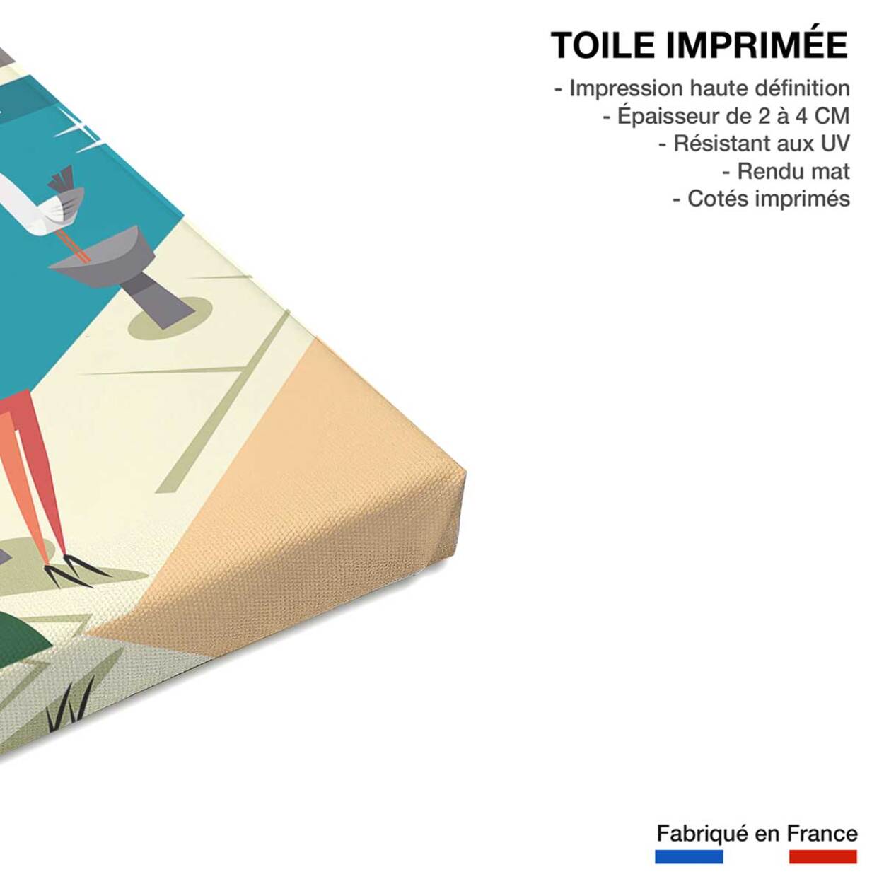 Tableau du cap ferrat Toile imprimée