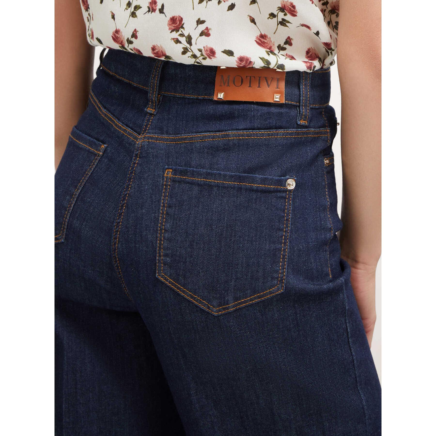 Motivi - Jeans wide leg modello Lila - Blu